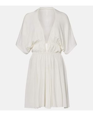 Alaïa Gathered Minidress - White