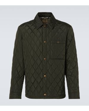 Burberry Quilted Overshirt - Green