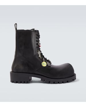 Balenciaga Stivaletti Stringati Hummer - Nero