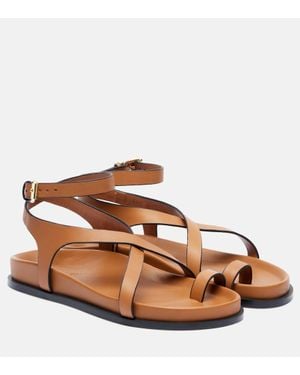 A.Emery Jalem Slim Leather Sandals - Brown