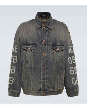 Balenciaga denim jacket best sale