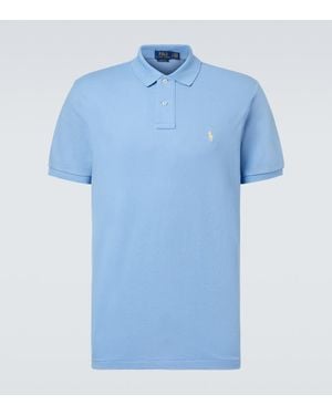 Polo Ralph Lauren Cotton Pique Polo Shirt - Blue