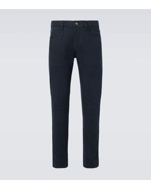 Loro Piana Jeans Rectos Quarona De Tiro Medio - Azul