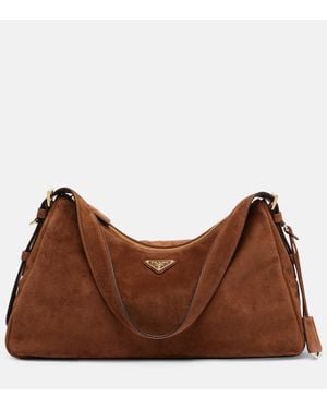 Prada Borsa Aimee Large - Marrone