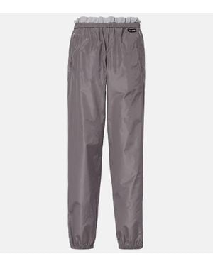 Miu Miu Pantaloni Regular - Grigio
