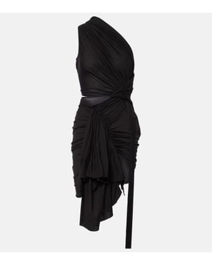 Rick Owens Drkshdw Fog Cotton Midi Dress - Black