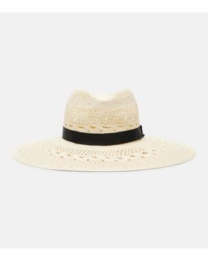 Chloé Panama Straw Sun Hat - White