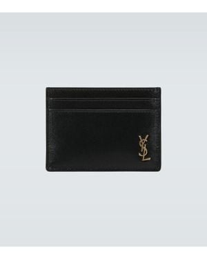 Saint Laurent Kartenetui Mit Cassandre-Logo - Schwarz
