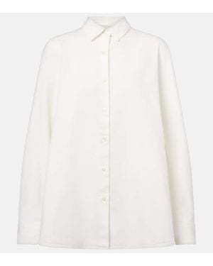 Dries Van Noten Oversize-Jeanshemd - Weiß