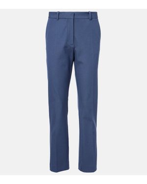 JOSEPH Schmale Hose Coleman Aus Gabardine - Blau