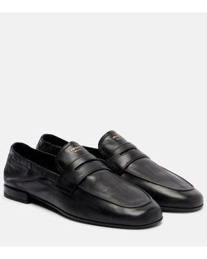 Prada Leather Loafers - Black