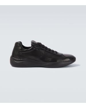 Prada Sneakers America's Cup Aus Leder - Schwarz