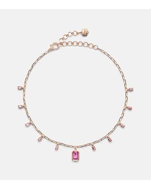 SHAY 18Kt Rose Choker With Sapphire And Diamonds - Natural
