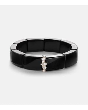 Sydney Evan 14Kt Bracelet With Diamonds And Onyx - Black