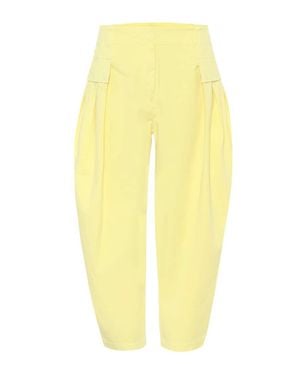 Stella McCartney Jeans Carrot De Tiro Alto - Amarillo