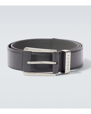 Gucci Guertel Aus Leder - Mettallic