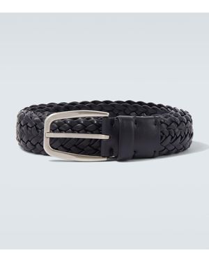 ZEGNA Guertel Aus Leder - Schwarz
