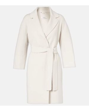 Max Mara Abrigo Arona De Lana Virgen - Neutro