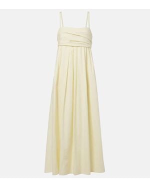 Proenza Schouler Label Claudine Poplin Midi Dress - White