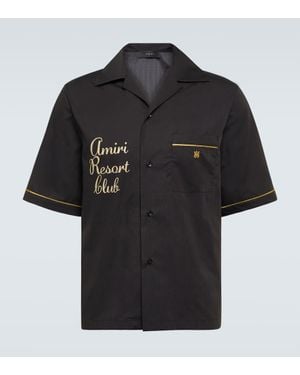 Amiri Resort Club Embroidered Shirt - Black