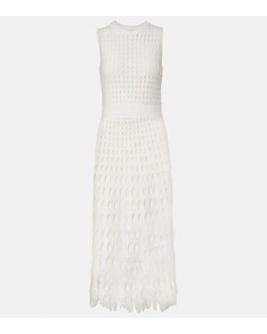 Jonathan Simkhai Midikleid Zyla Aus Strick - Weiß