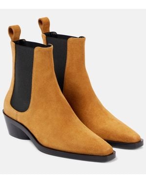 Proenza Schouler Bronco Suede Ankle Boots - Brown