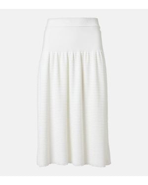 Loro Piana Gonna Midi Dora Baltea - Bianco