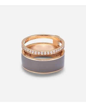 Repossi Anillo Berbere Chromatic De Oro De 18 Ct Con Diamantes - Metálico