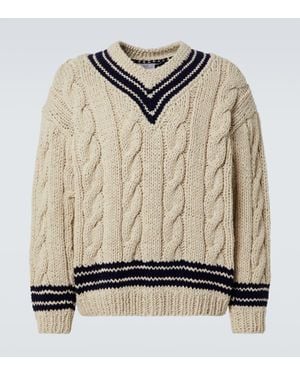 Visvim Pullover Collegium Aus Wolle Und Kaschmir - Natur