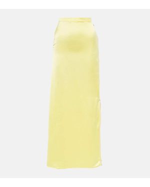 JW Anderson Minifalda Asimetrica De Crepe - Amarillo