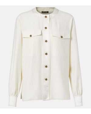Loro Piana Bluse Quincy Aus Seide - Weiß