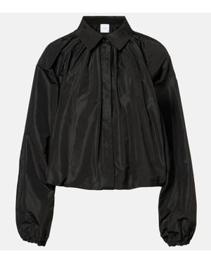 Patou Bluse Bubble Aus Faille - Schwarz
