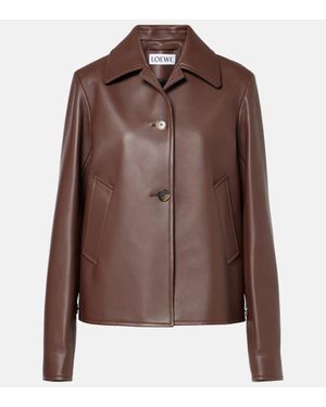 Loewe Leather Jacket - Brown