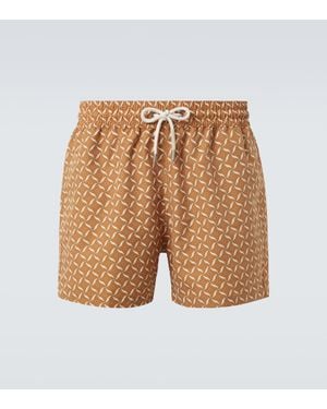 Frescobol Carioca Bedruckte Badeshorts Rio - Natur