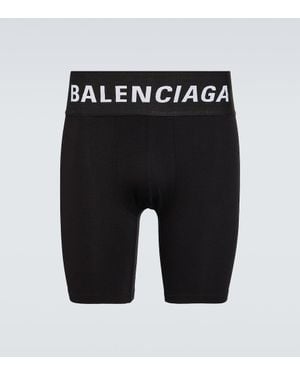Balenciaga Boxershorts Aus Einem Baumwollgemisch - Schwarz