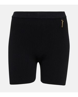 Jacquemus Shorts Mit Logo-Schild - Schwarz