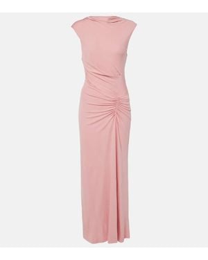 Jonathan Simkhai Acacia Ruched Jersey Maxi Dress - Pink
