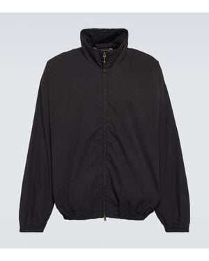 Acne Studios Logo Cotton Poplin Jacket - Black