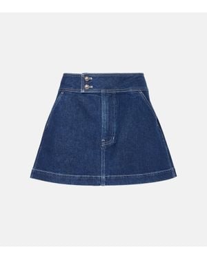 Veronica Beard Jeansrock Bowen - Blau