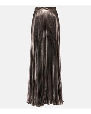 Max Mara Weite Hose Elegante Panteon Aus Einem Seidengemisch - Schwarz