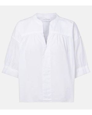 Velvet Top Juna Aus Baumwolle - Weiß