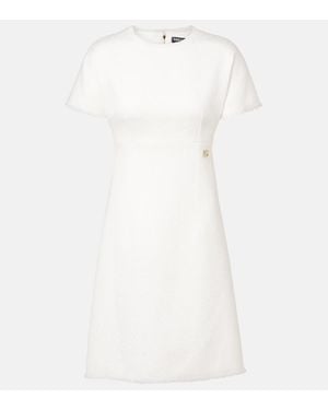Dolce & Gabbana Minikleid Aus Tweed - Weiß