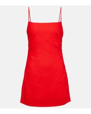 SIR. Vestido Corto Tamara De Lino - Rojo