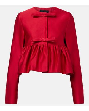 Giambattista Valli Jacke Aus Satin - Rot