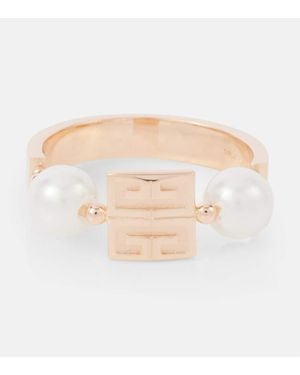 Givenchy 4G Faux Pearl Ring - Natural