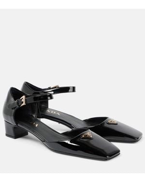 Prada Salones De Charol - Negro