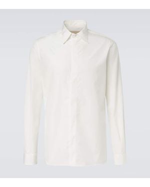Valentino Hemd Aus Baumwollpopeline - Weiß