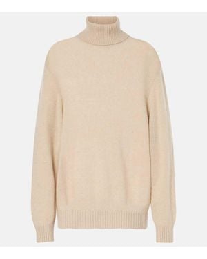 Loro Piana Rollkragenpullover Cellio Aus Kaschmir - Natur