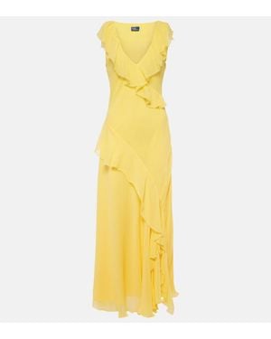 Polo Ralph Lauren Ruffle Gown - Yellow