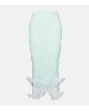 Jonathan Simkhai Jupe Midi Kelso Knit - Vert